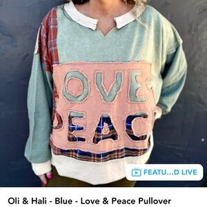 Oli & Hali peace Love Pullover